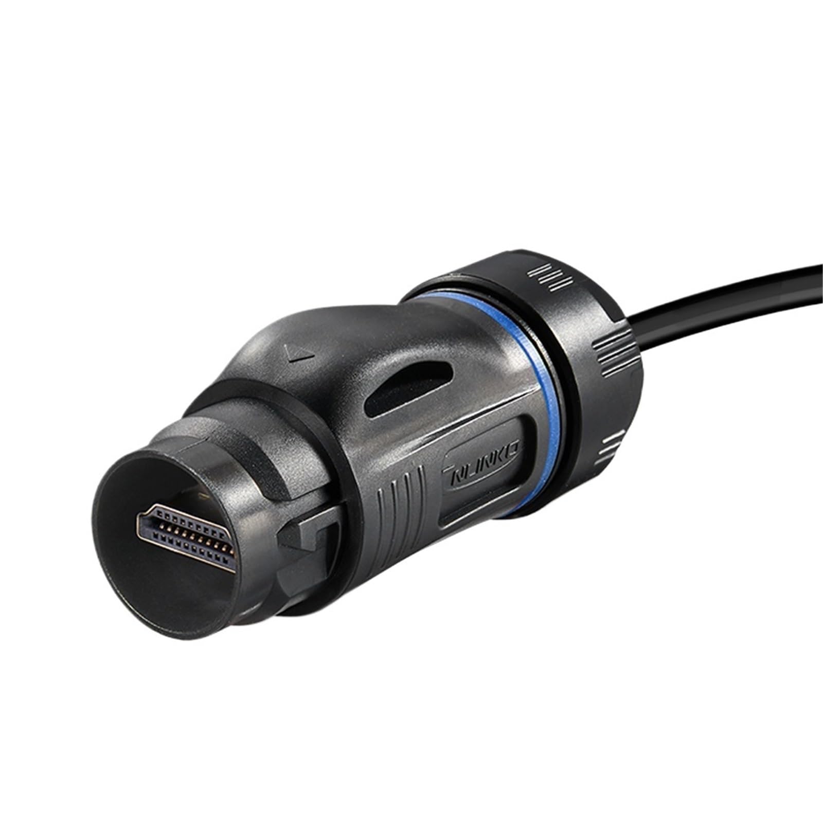 1 x wodoodporne złącze kablowe kompatybilne z HDMI 2.0, M24, szybkie złącze transmisji do komputera, projektora wideo UHDTV (gniazdo wtykowe (3 m)