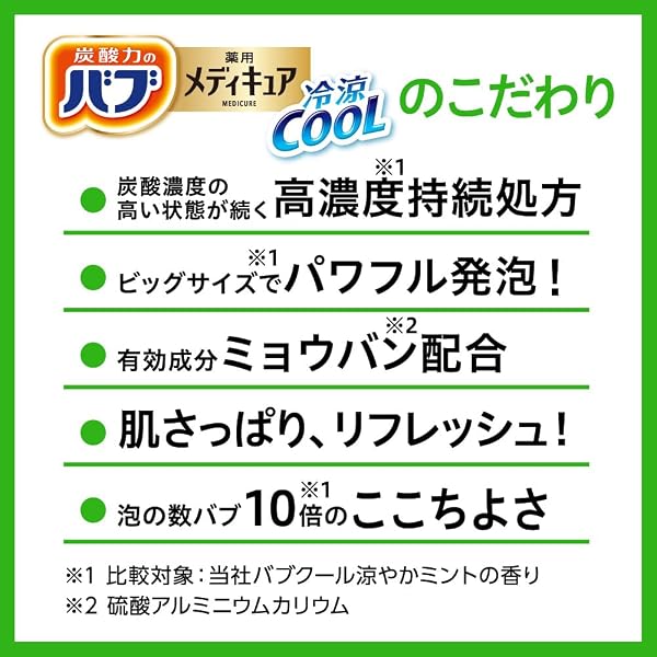 バブ メディキュア 冷涼クール ウォーターリリーの香り ６錠入 炭酸 入浴剤 薬用 [医薬部外品] COOL 疲労感 - 5