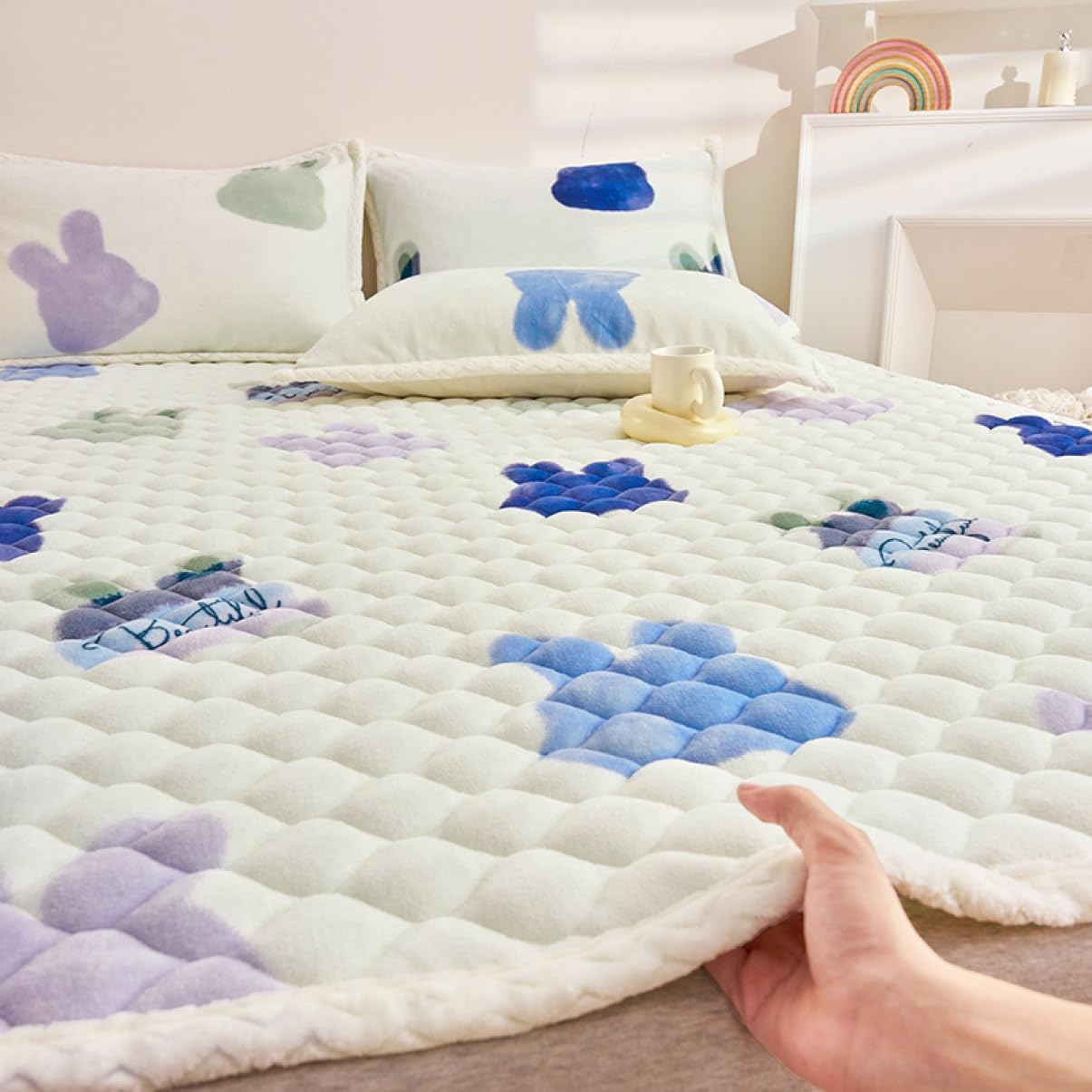 Single Bed pad, Color 6, 90 * 200cm, Winter use, Cold Protection, Bed pad, nap pad, Flannel, Warm (Color 7, 150 * 200cm)