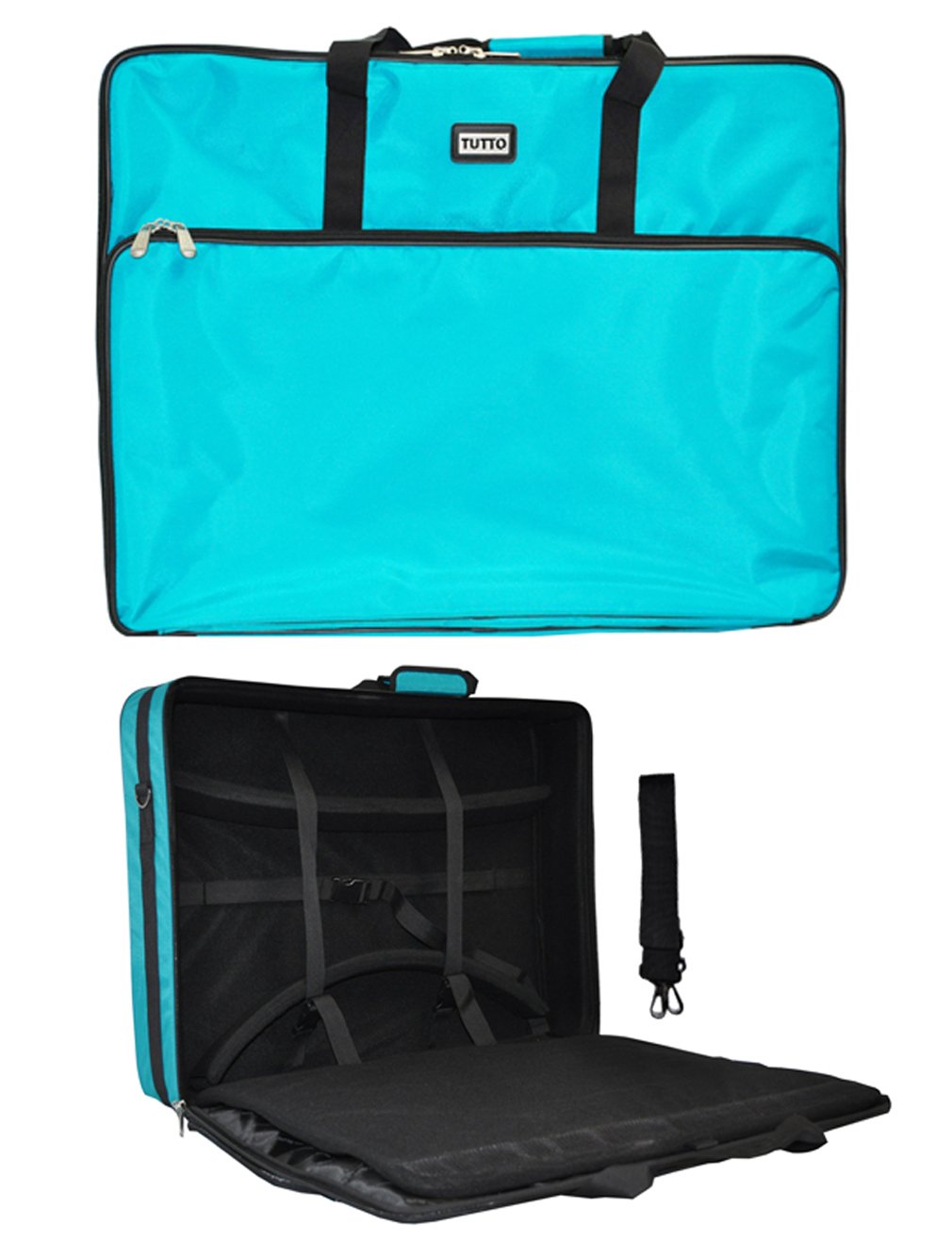 Turquoise Tutto Embroidery Project Extra Large Bag