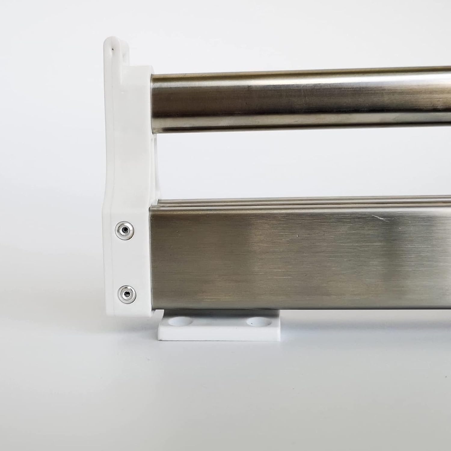 頑丈な伸縮式引き出し式クローゼットロッド - スライド式ワードローブクローゼットロッド - 2つのスライドトラック付き伸縮式ハンガー