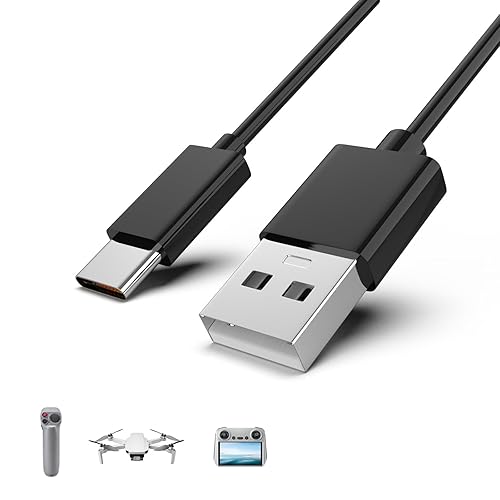 Miniatura 9 de Toxaoii Cable de carga USB tipo C compatible con DJI Mini 3 Pro, Mavic 3, Air 2S, Avata Drone DJI FPV, controlador remoto, controlador de