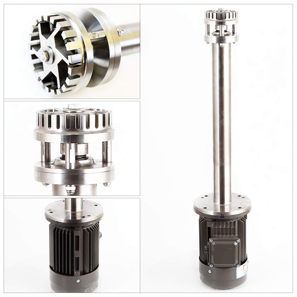 MXBAOHENG High Shear Mixer 4KW Lab Disperser Emulsifier Type III Head Emulsifying Machine 100~300L 2900RPM WRL-120