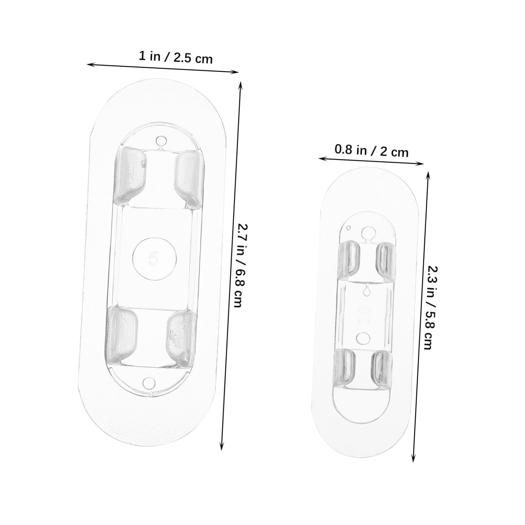 HOMSFOU 150stücke Kabelhalter Selbstklebend Transparente Wandkabelclips Für Effektives Kabelmanagement Im Büro Und Zuhause Verschiedene Für Optimale Organisation