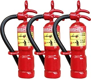Fire Extinguisher Squirt Toy 3pcs Miniature Fire Extinguisher Dollhouse Firefighter Toys 1:12 Scale Fireman Squirters Tiny Fire Extinguisher Models Mini Fire Extinguisher Model