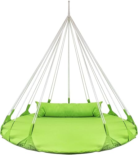 Sorbus - Almohada colgante tipo nido, doble hamaca, platillo estilo balancín, capacidad para uso en interioresexteriores