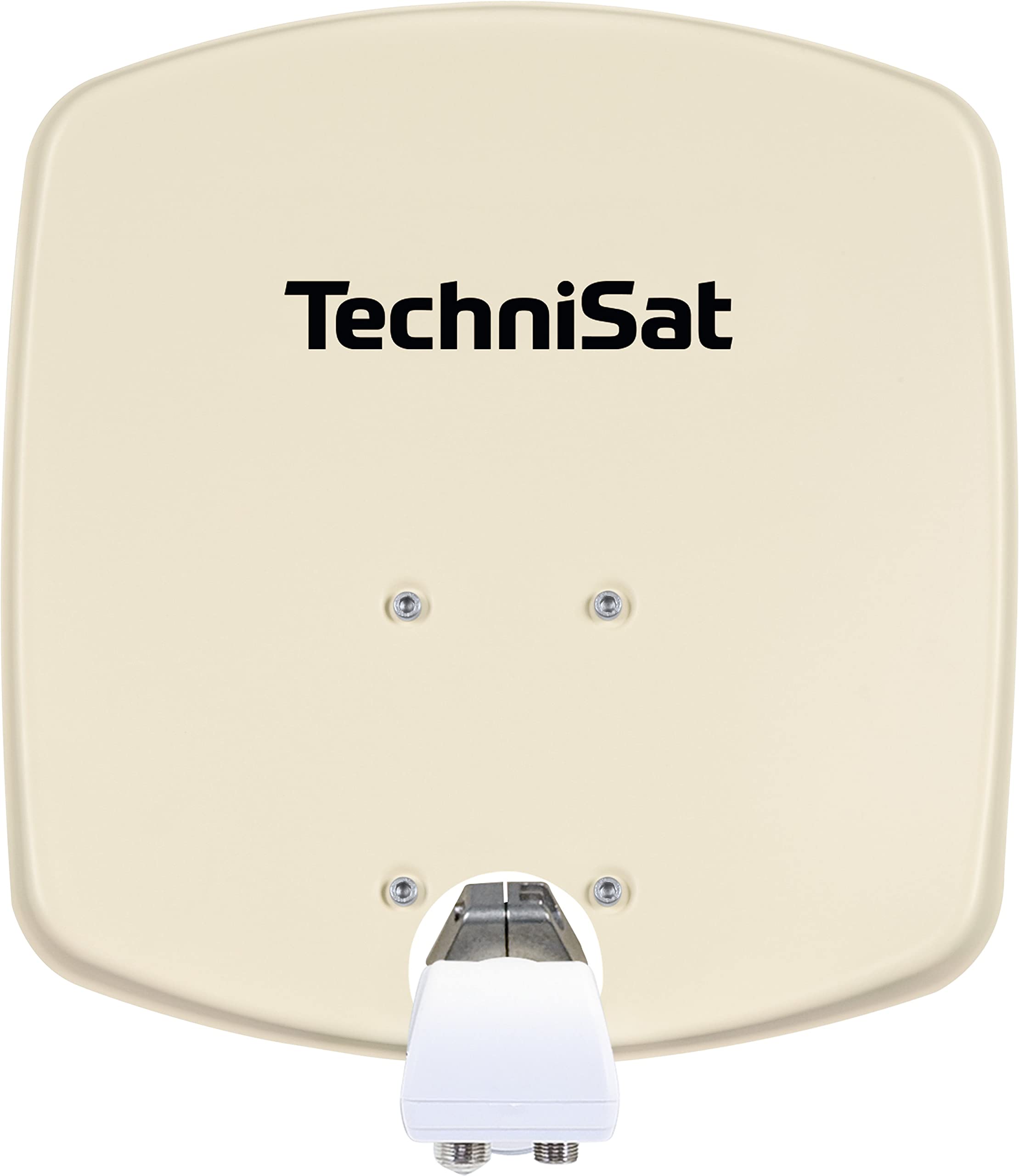 TechniSat DigiDish 33 Parabole en aluminium avec fixation AZ/EL et LNB twin Beige