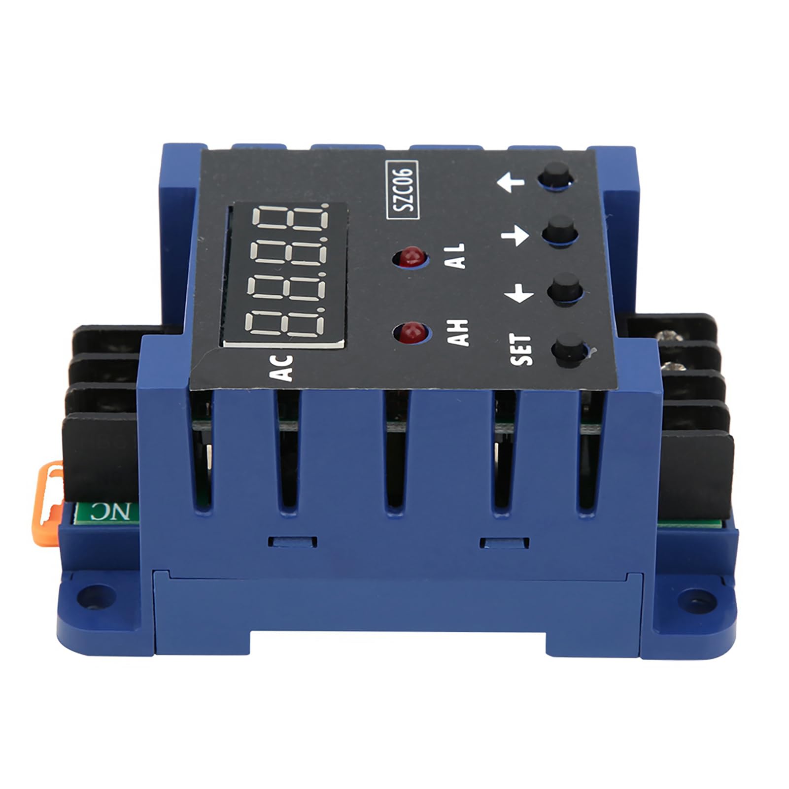 Cyfrowy amperomierz AC elektryczny SZC06 AC110‑220V 0,3‑50A zakres pomiarowy górna dolna granica przekaźnik opóźnienia alarmu (50A)