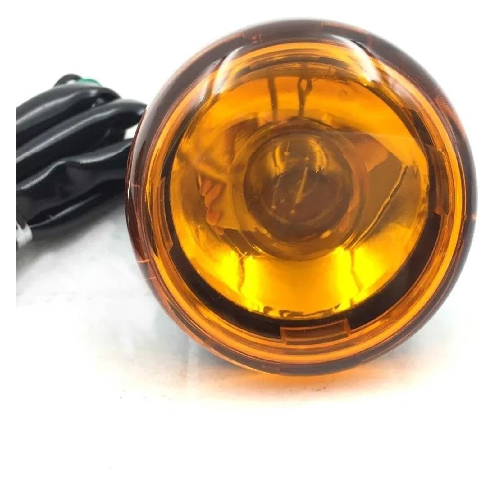 Motocicletta Direzione Lampada per Harley per Sportster XL 883 1200 1992-2016 Ricambi per Moto Indicatore di Direzione Anteriore Funzionamento(Yellow)