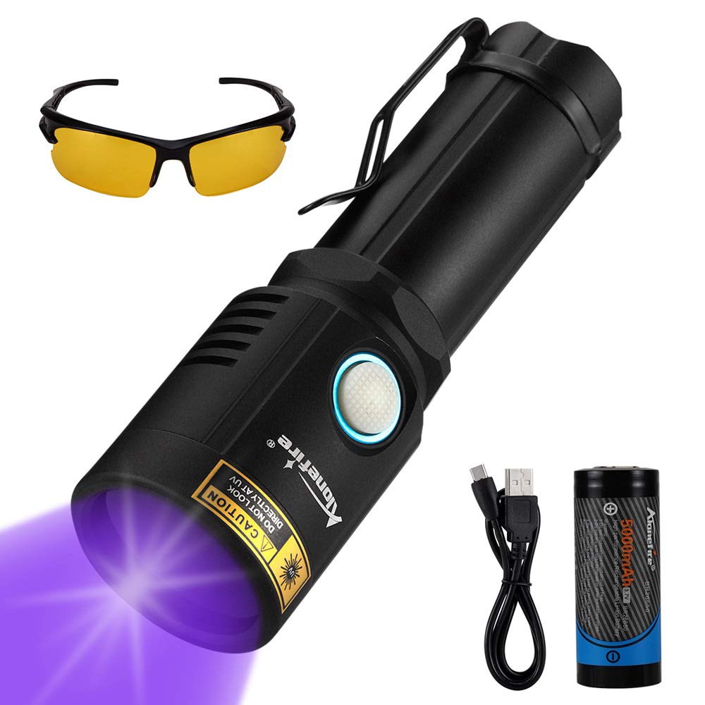 Buy ALONEFIRE X901UV 10W 365nm UV Torch USB Rechargeable Ultraviolet