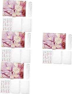 VILLCASE 4 Conjuntos De Fichário Planejador De Fichário Capa De Fichário De Orçamento Com Zíper Envelopes De Couro Pu Capa De Fichário Economia De Dinheiro Envelopes De Orçamento