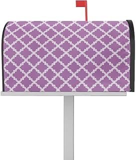 Mailbox Covers Magnetic Post Box Cover Purple Morocco Pattern Mailbox Cover for Outdoor Garden Yard Decorations Standard Size 18.5" X 21.7"
