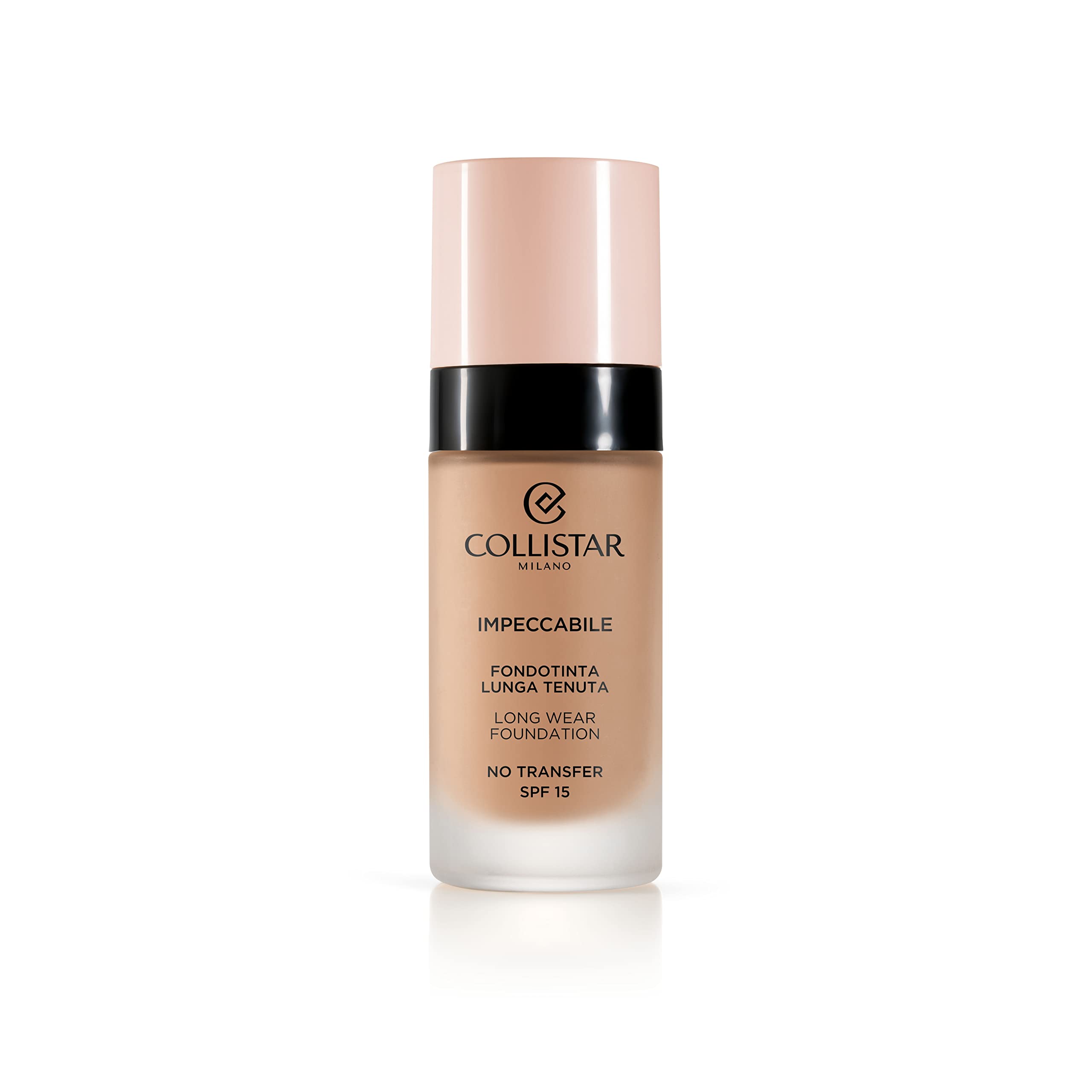 Collistar Unvermeidliche Foundation, lange haltbar, kein Transfer, SPF 15, sofortige Feuchtigkeit und bis zu 120 Stunden, natürliches mattes Finish, zweite Hautoptik, modulierbare Deckkraft, 30 ml