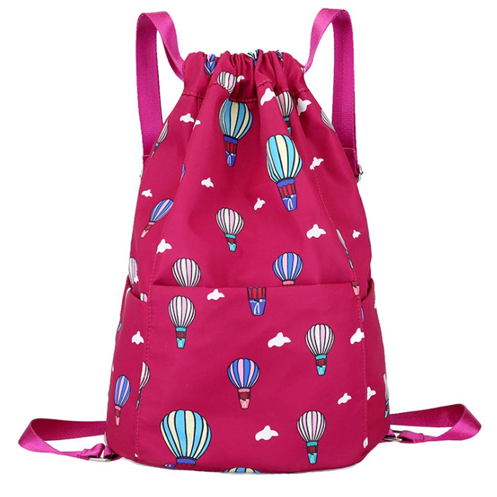 LroHan Drawstring Backpack Waterproof Sport Gym Bag Daily Rucksack Large Capacity Travel Packsack