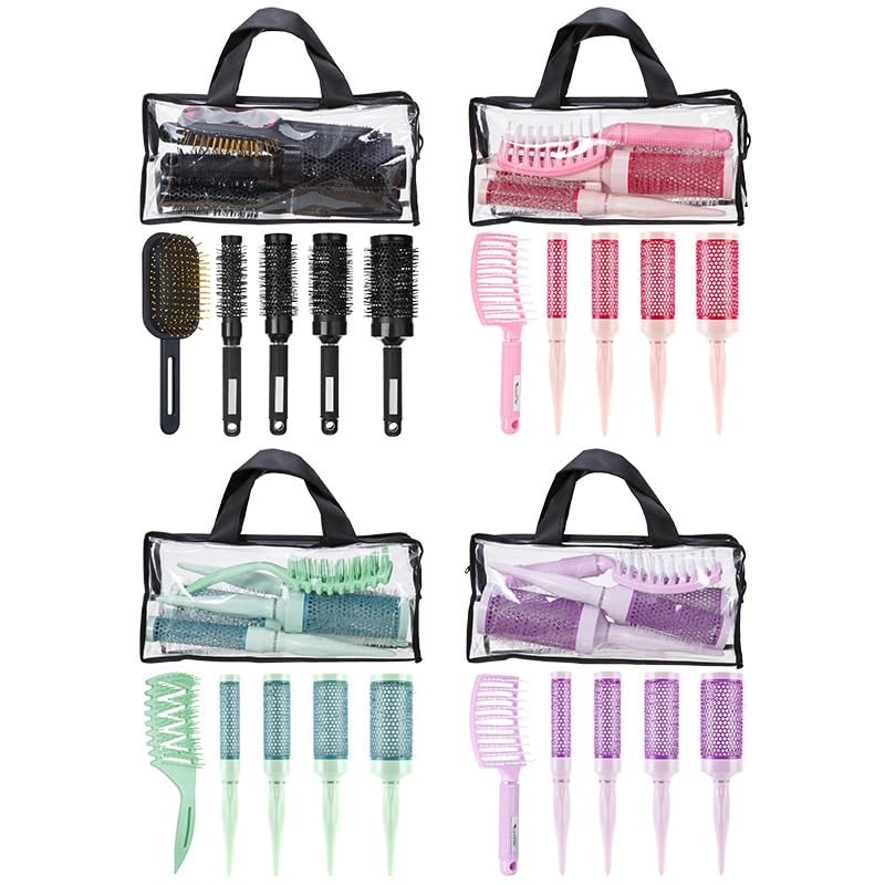 Air Cushion Hair Styling Set for Creating Voluminous Smooth With Board Shaped Comb