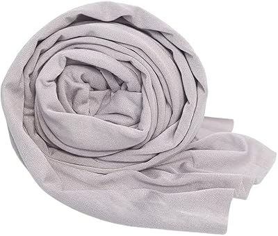 AMOS and SAWYER Solid Fabric Wrap/Layer, Newborn Baby Layer Photography Prop (Silver)