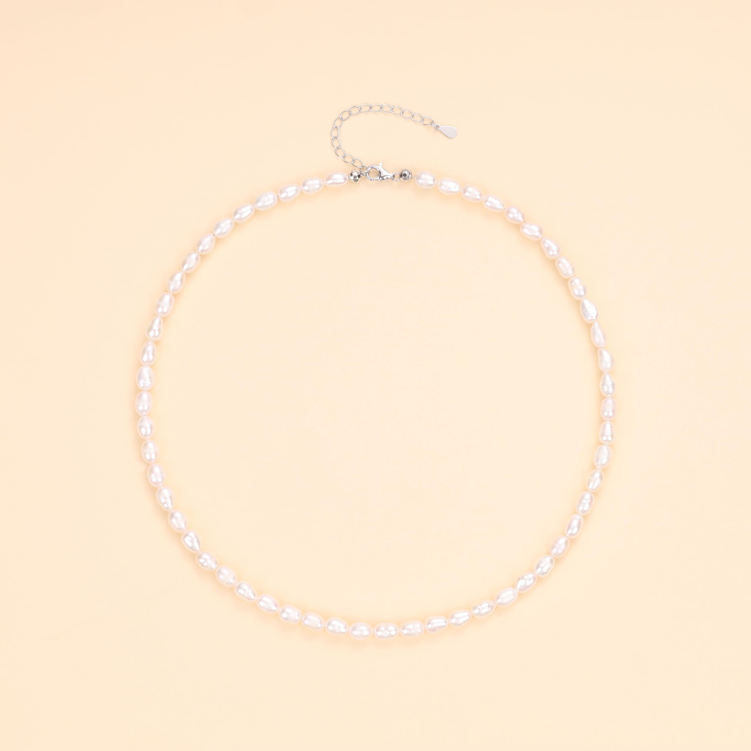 COAI Collar de Perlas para Mujer, Collar para Mujer con Perlas Cultivadas de Agua Dulce