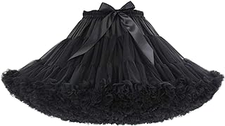 Women's Puffy Tulle Skirt Chiffon Petticoat Tutu Princess Pettiskirts