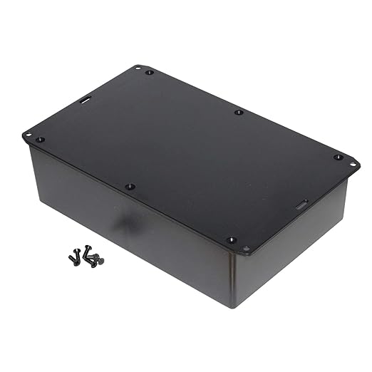 Hammond Manufacturing 1591XXFFLBK 1591XXF FLANGED LID Black ABS Electrical Boxes