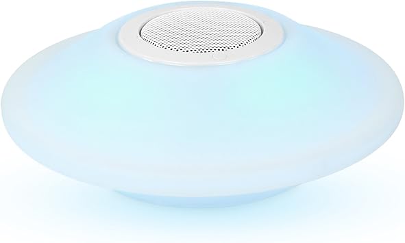 it.innovative technology Floating Waterproof Bluetooth Speaker with LED Lights, Blue