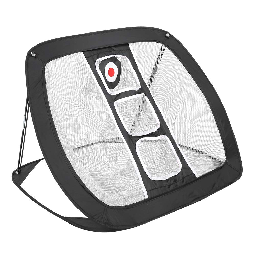 Portable Professional Sports Golf Training Practice Net, Golf Practice Net Golf Net for Backyard Driving Balls Target Exercise Accessories for Beginners(black+white)