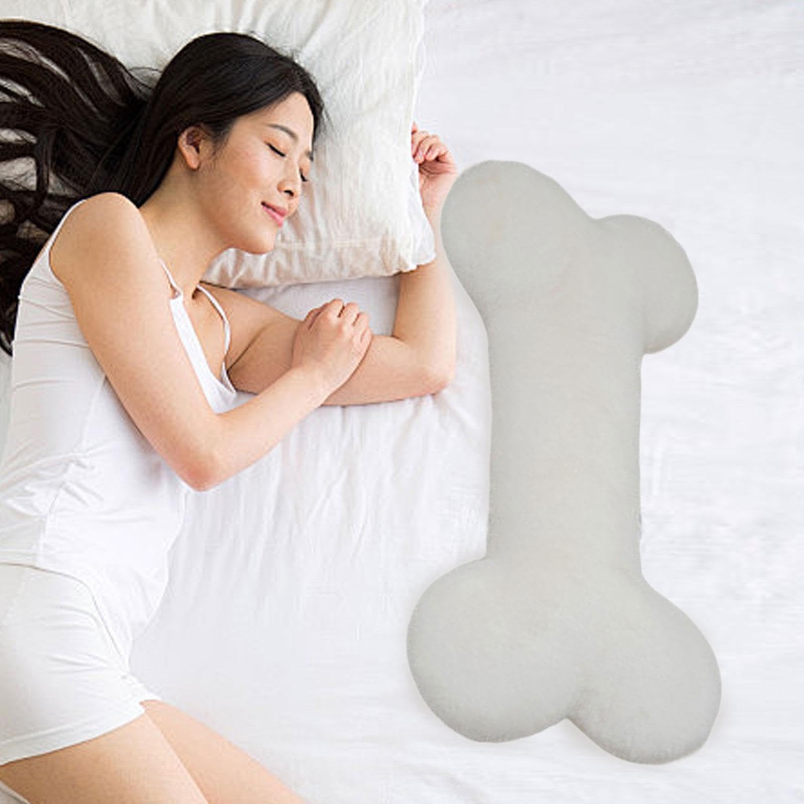 Peluche a Forma di Osso, Ciondolo a Forma di Bambola Imbottita, Bambola di Peluche Morbida, Cuscino da Abbracciare per Dormire, Giocattolo Imbottito C