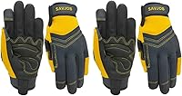 Vista 1 de Guantes de trabajo de seguridad para hombres y mujeres, guantes de trabajo utilitarios, guantes de mecánico, guantes de trabajo de patio, ajuste