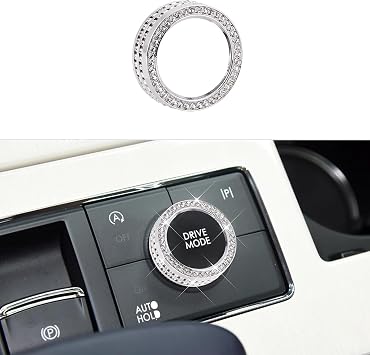 Bling Central Control Driving Mode Knob,Crystal Interior Accessories Button Knob Covers Fits for Lincoln Aviator/Continental/Corsair/Navigator/Navigator L.