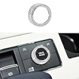 ZSJO Bling Central Control Driving Mode Knob,Crystal Interior Accessories Button Knob Covers Fits for Lincoln Aviator/Continental/Corsair/Navigator/Navigator L.