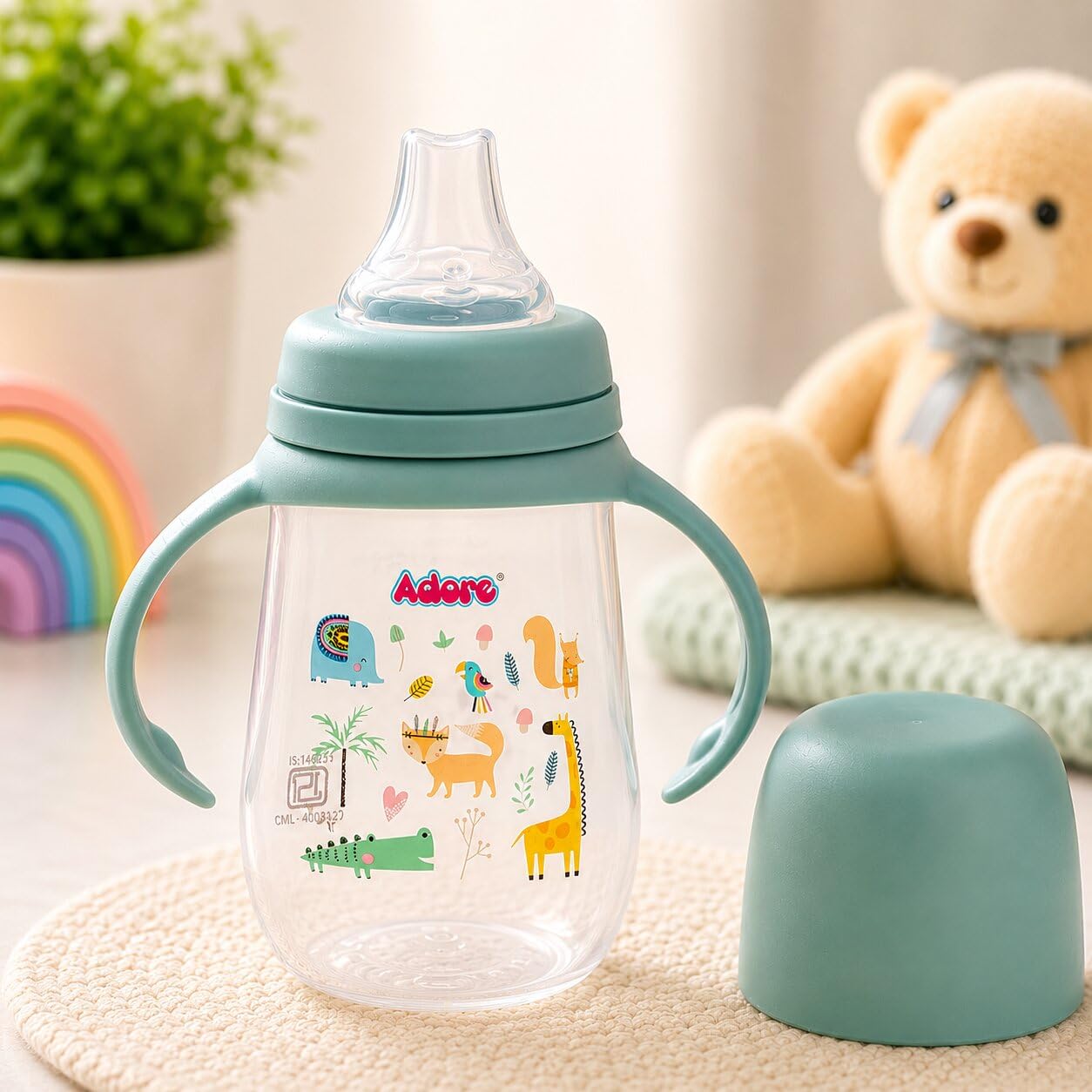 Adore Pro Ireland Soft Silicone Spout Sipper 250ml (Green)-image-11