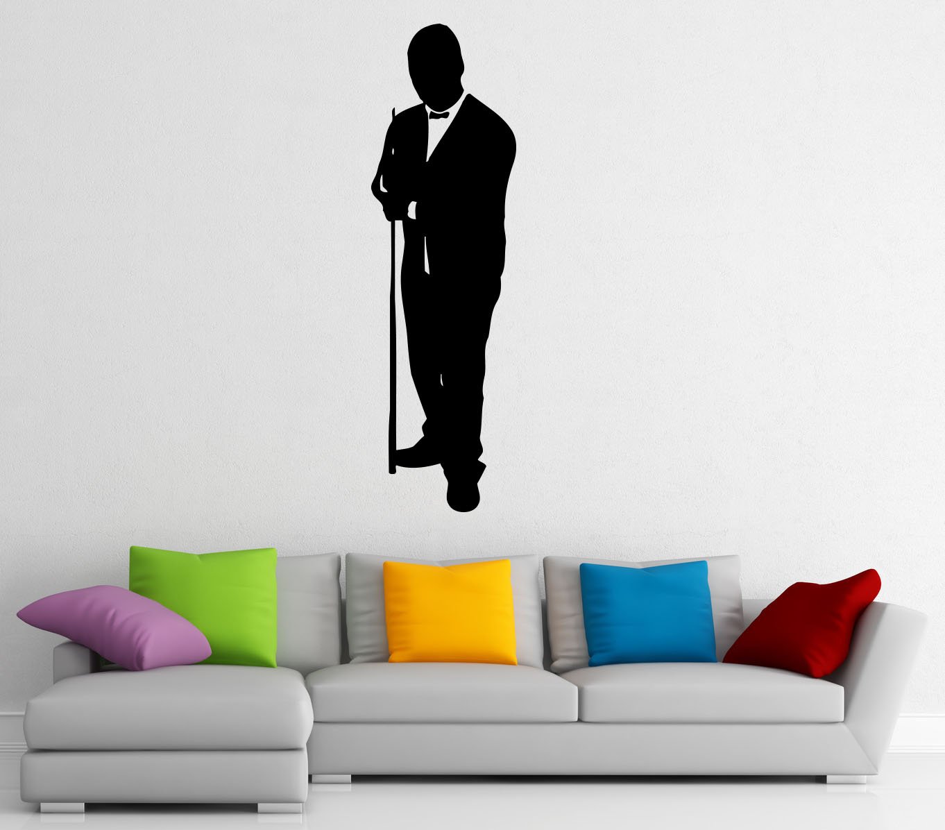 Billiard Snooker Wall Decal Sticker | Vinyl Sports Art For Bedroom, Game Room | 22x35 Inches | Easy To Apply - View #4