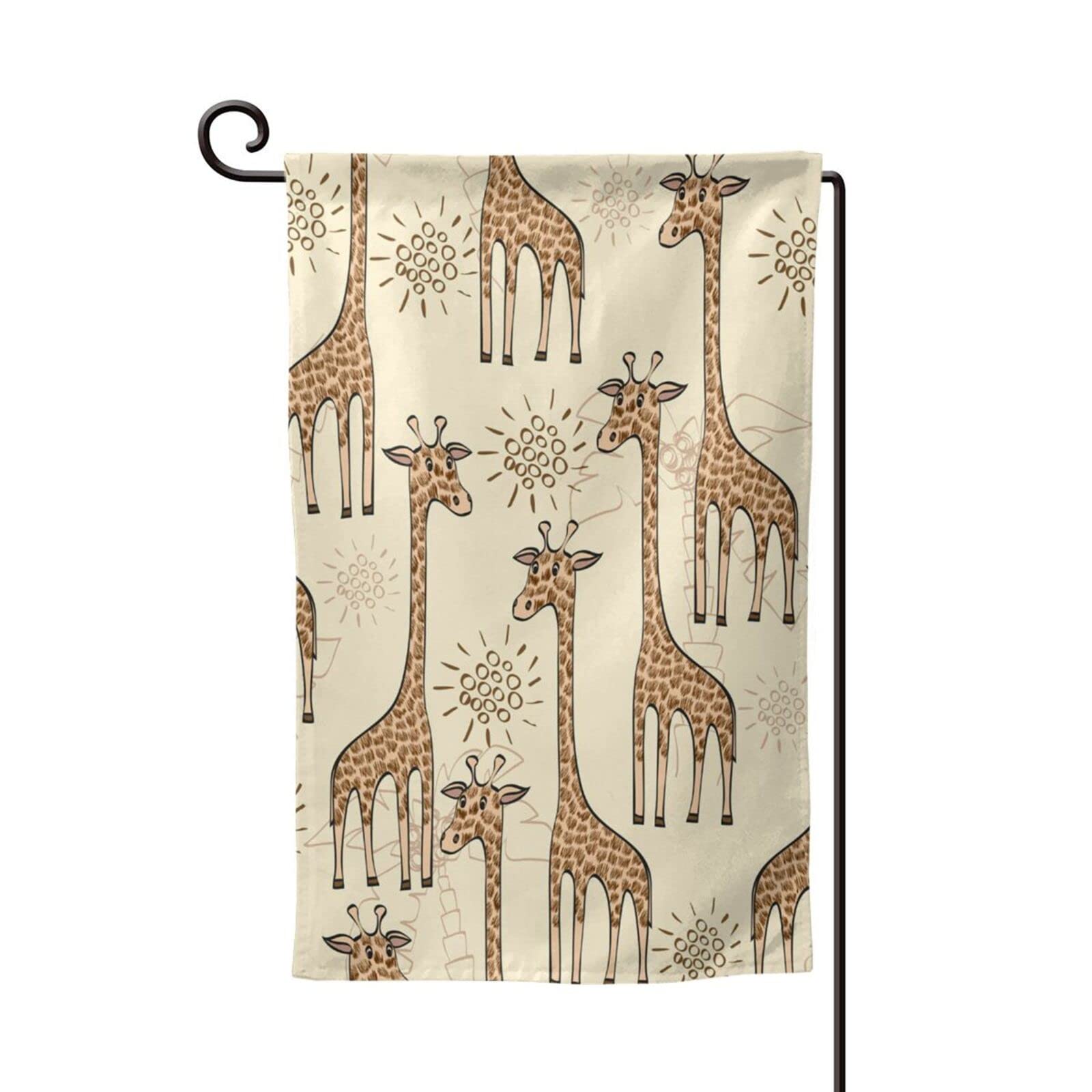 Drapeau de jardin extérieur girafes déco balcon double face - 8