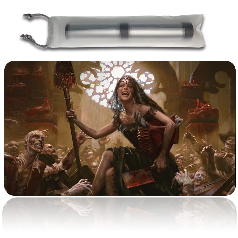 Four leaves GISA, Glorious RESURRECTOR - MTG Spielmatten+Kostenlose wasserdichte Tasche,MTG Playmate Table Mat Größe 60X35CM, MTG Mouse Pad kompatibel mit MTG TCG CCG RPG