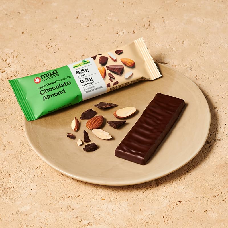 MaxiNutrition-Classic-Protein-Bar-Vegan-Chocolate-Almond-24-Protein-123-kcal-16-Riegel-x35g-Low-Sugar