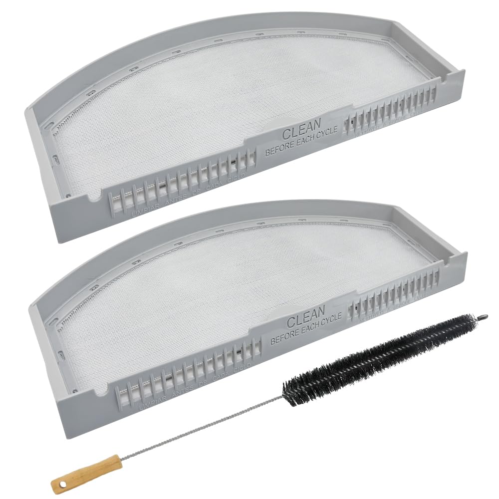 2 Pack WE03X23881 Stainless Steel Dryer Lint Filter Replacement Compatible with GE/Hotpoint