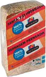 Serragem Prensada Paiol Do Bicho Maravalha de Pinus para Roedores - 500g