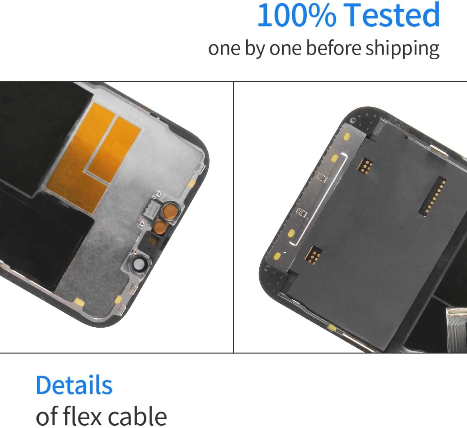 TFT for iPhone 13 Pro LCD Screen Replacement,6.1 inch for iPhone 13 Pro A2638, A2483, A2636, A2639, A2640 3D Touch LCD Display Digitizer Screen Full Assembly with Tempered Glass