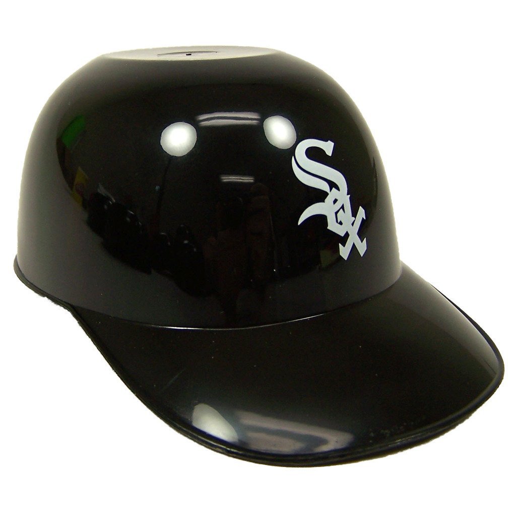 MLB Mini Batting Helmet Ice Cream Sundae/Snack Bowls, White Sox - 12 Pack