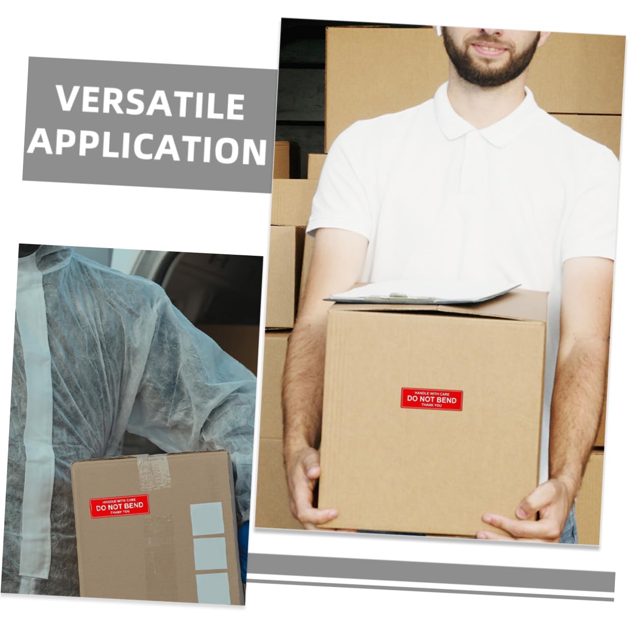 HAPINARY Bright Fragile Stickers Thank You Do Not Bend Labels Self-Adhesive Moving Supplies for Safe Shipping