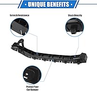 Vista 3 de Soporte de montaje para parachoques de coche compatible con Subaru WRX STI 2013-2014, soporte de parachoques delantero izquierdo negro de plástico