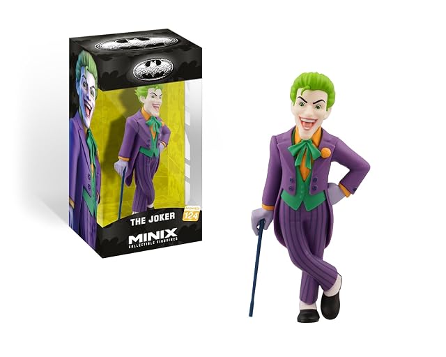 MINIX Collectible Figurines, Minix Figura de colección 12cm, Joker, Coleccionables para Exhibición