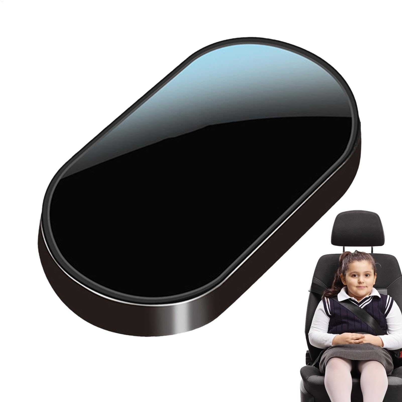 Car Seat Belt Clip, Safety Locking Buckle, Anti Slip Secure Fastener, Prevents Accidental Release, Hassle- Installation, General Fit for Long Drive, Daily Commute, Black