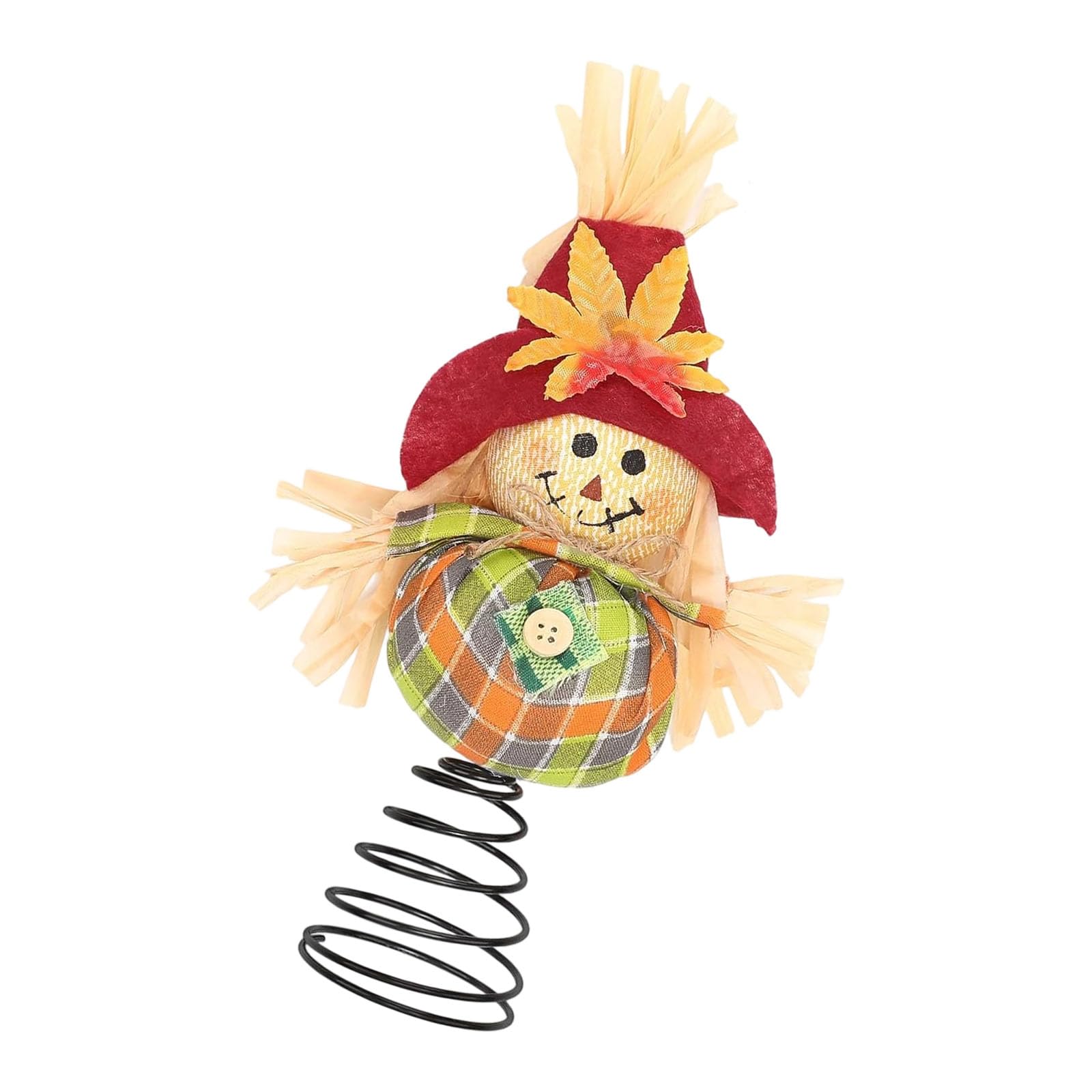 Kalttoy Creative Floating Doll Christmas Tree Toppers Festival Decoration with Spring Base and Soft Textured Design Christmas Tree Toppers Ornament