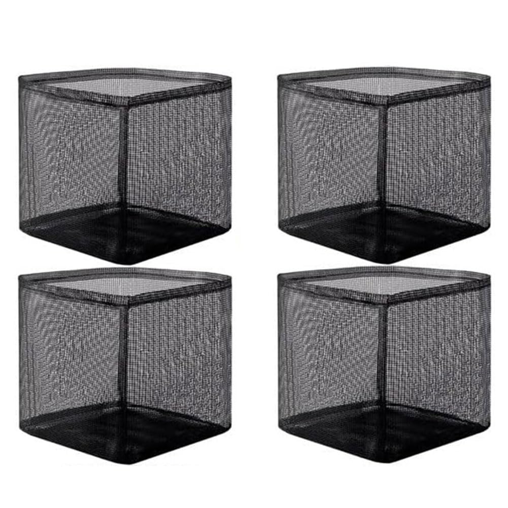 Pack of 4 Pond Plant Baskets Aquatic Pond Plant Bags Lily Plant Pots (Square)