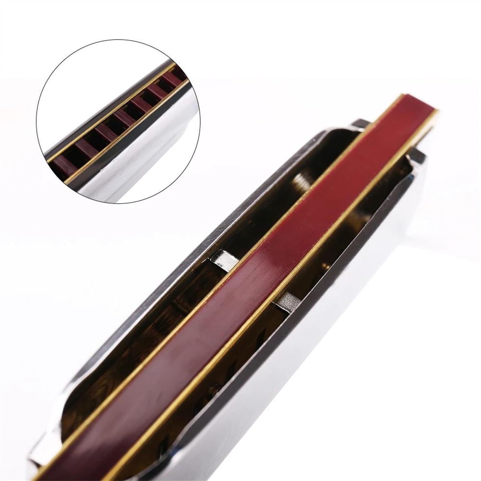 Harmonijka 10-dołkowy diatonic blues kanapkowy harfa harmonijka ustna standardowy instrument melodii strojenia (Color : Bb)