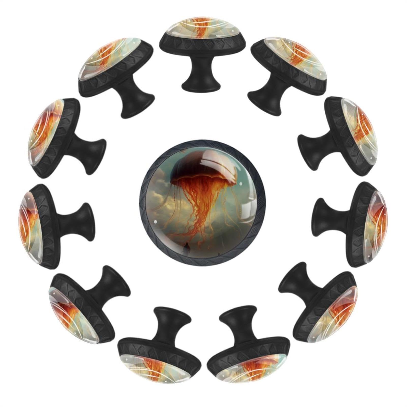 Boutons de tiroir esthétiques en verre cristal pour armoire et bureau