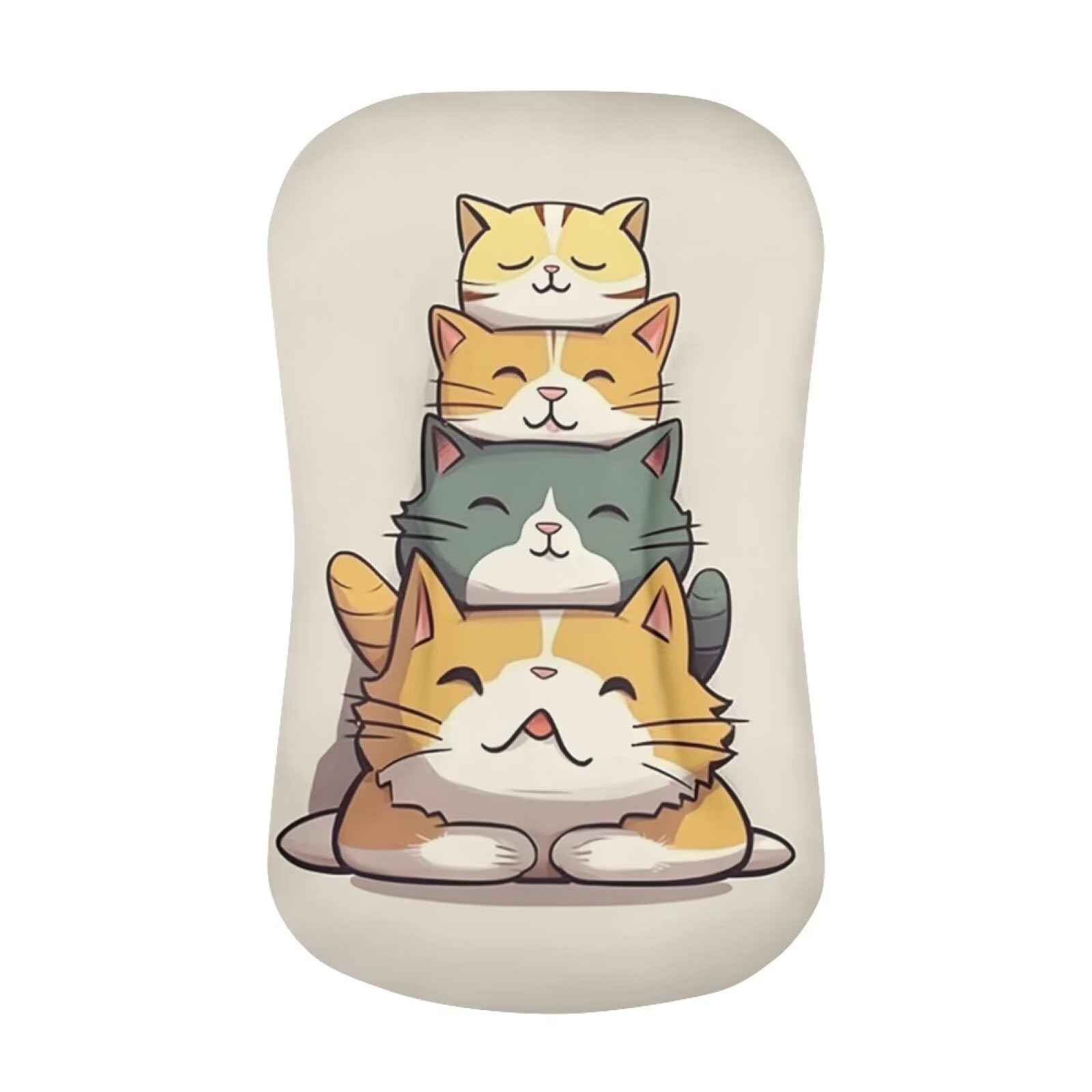 Tongluoye Cute Cat Baby Lounger Cover Soft Newborn Lounger Cover for Boys & Girls Co-Sleeper for Baby in Bed 0-12 Months Baby Padded Loungers Cover Removable Slipcover for Toddler Grey
