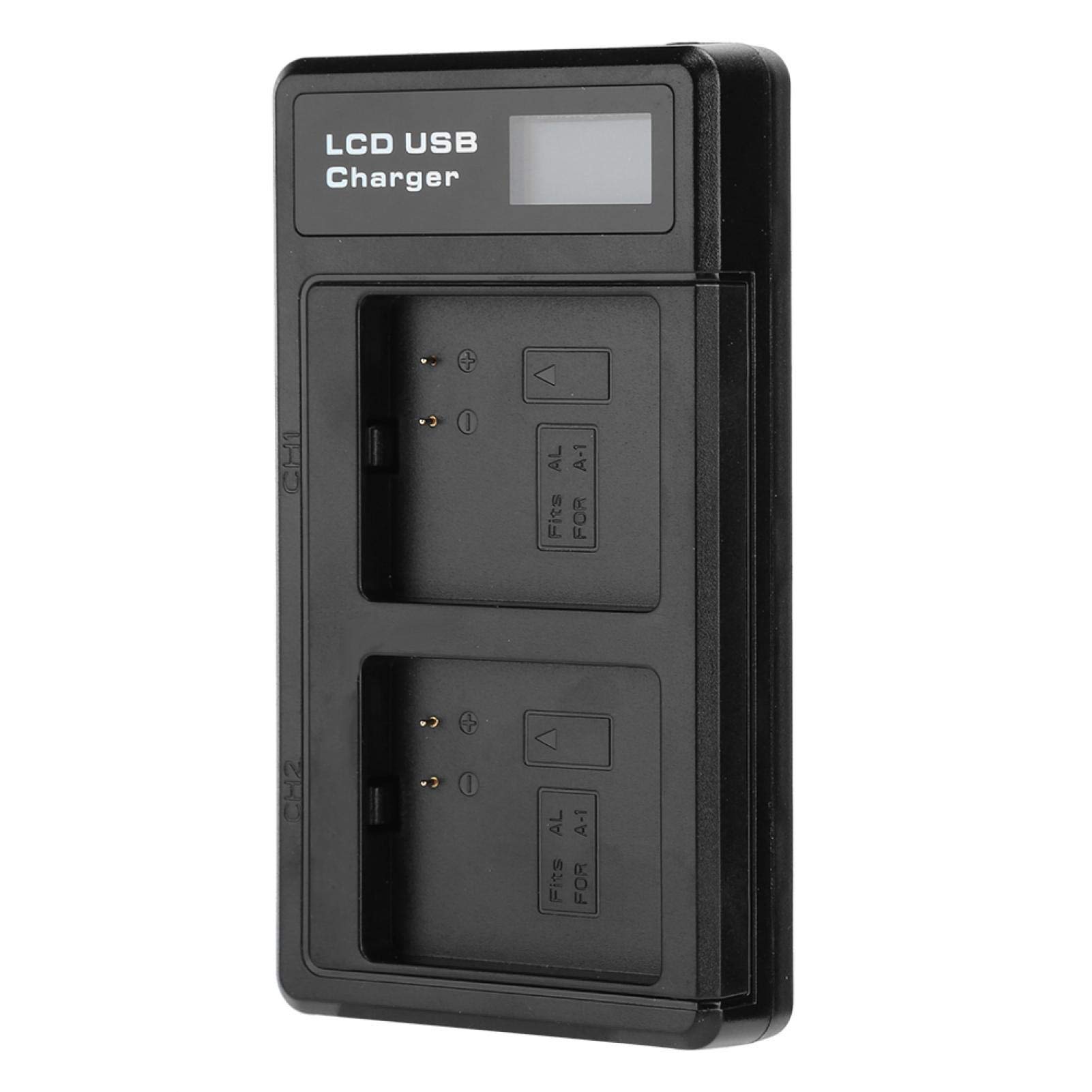 ASHATA Estación de Carga para, （2440mAh） Batería Recargable y USB Estación de Carga LCD con Dos Ranuras para Pro/Pro 2 VMA4400, Cargador para Pro/Pro 2