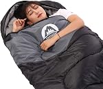 SWTMERRY- Sleeping Bag 3 Seasons (Summer, Spring, Fall) Warm & Cold Weather - Lightweight,Waterproof Indoor & Outdoor Use for Kids, Teens & Adults for Hiking, Backpacking and Camping