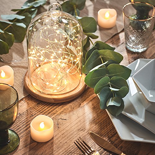 Lights4fun Led-lichtsnoer met 50 micro-leds, werkt op batterijen, met tijdschakelklok, warmwit, 1 - Image 7